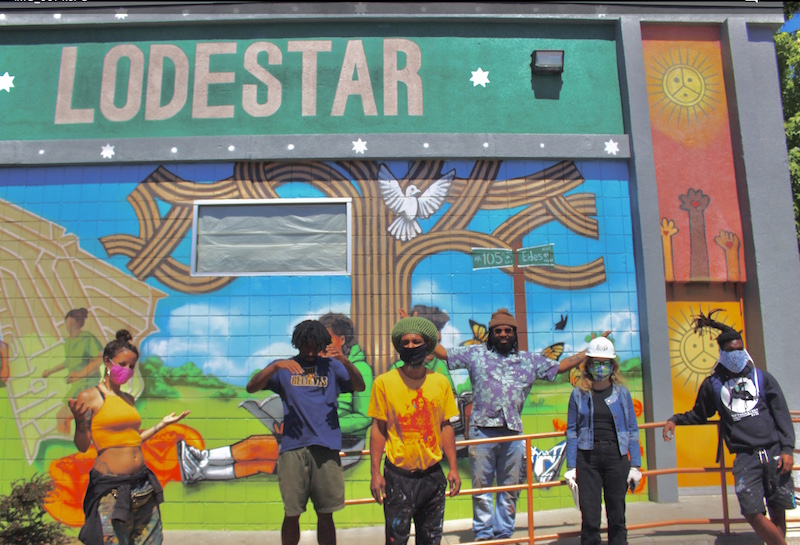 Lodestar mural celebrates the beauty and imagination of Oakland Black and Brown students
